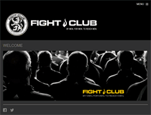 Tablet Screenshot of fightclub414.com